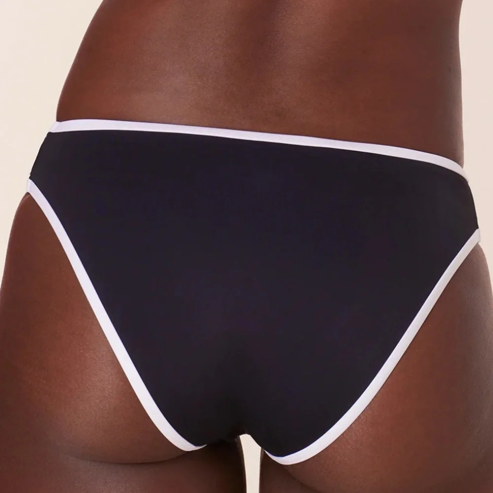 Andie x Mindy Camp Bikini Set Dolphin Top Bells Bottom Black‎ XS NWT